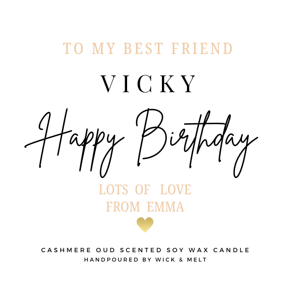 Personalised Candles