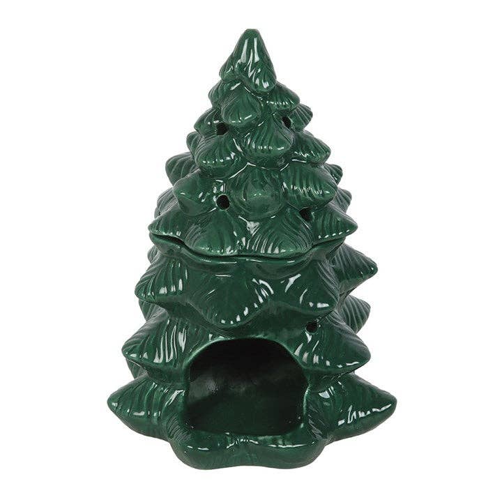 Green Winter Fir Tree Wax Burner