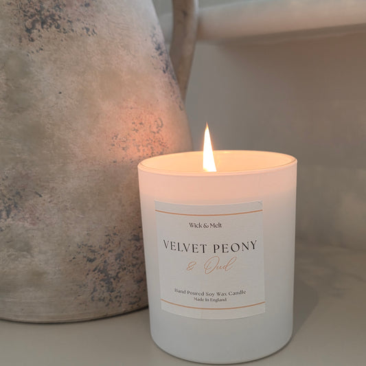 Velvet Peony & Oud Candle