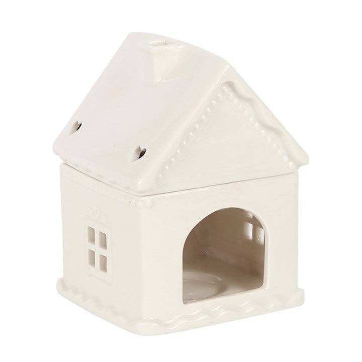 White Christmas Gingerbread House Wax Burner