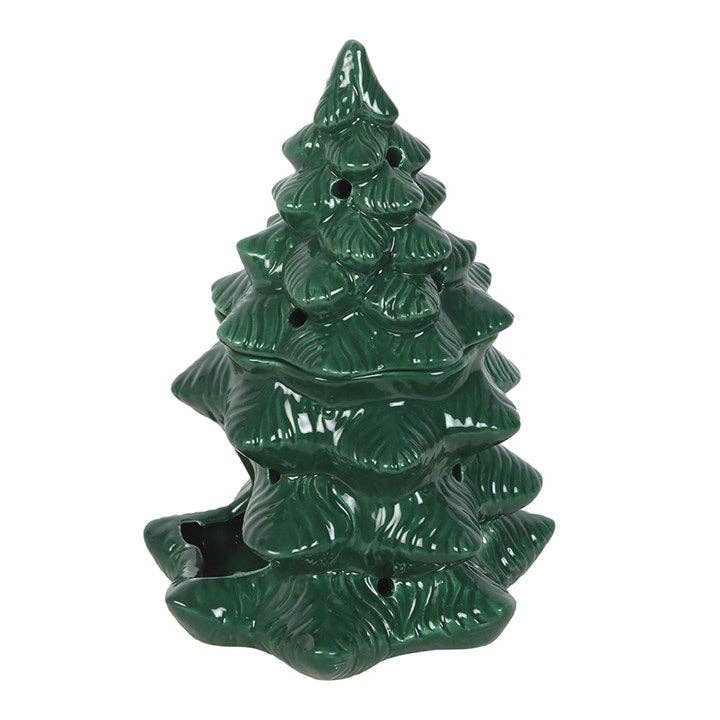 Green Winter Fir Tree Wax Burner