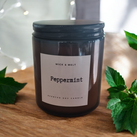 Peppermint Apothecary Candle