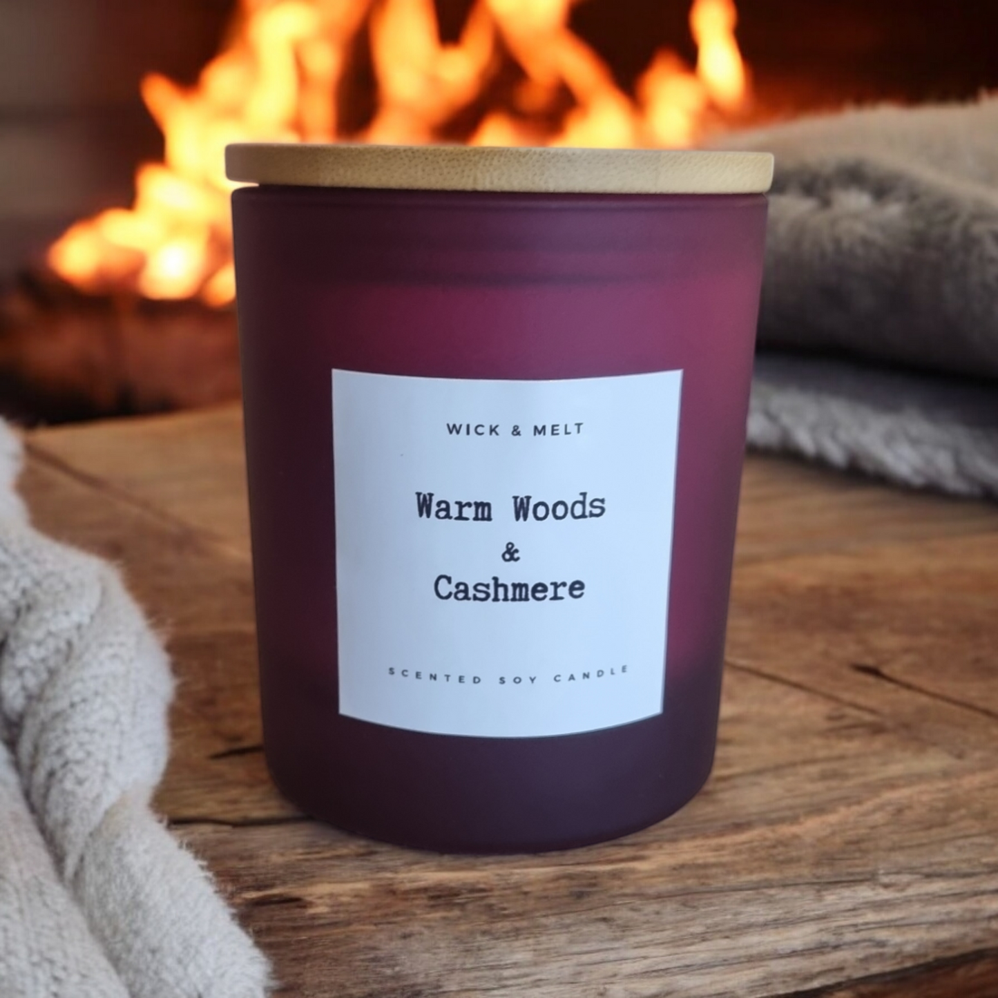 Warm Woods & Cashmere Candle