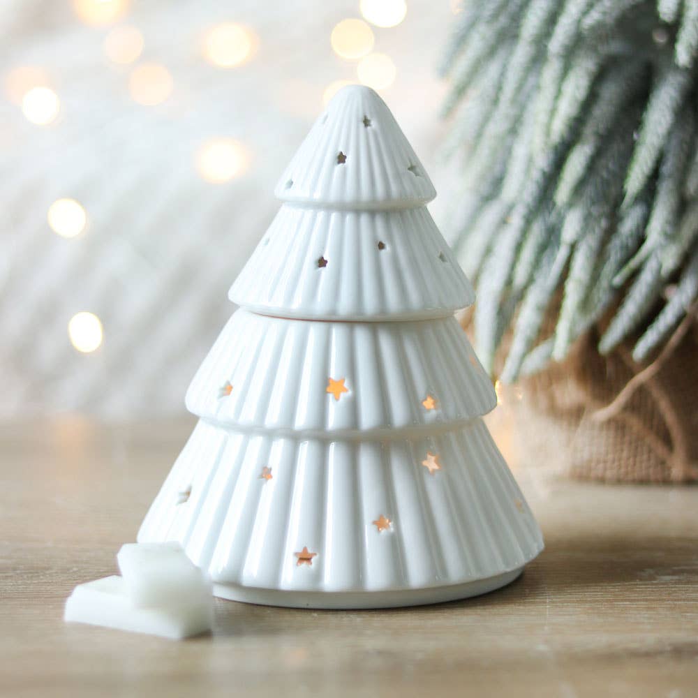 White Christmas Tree Burner