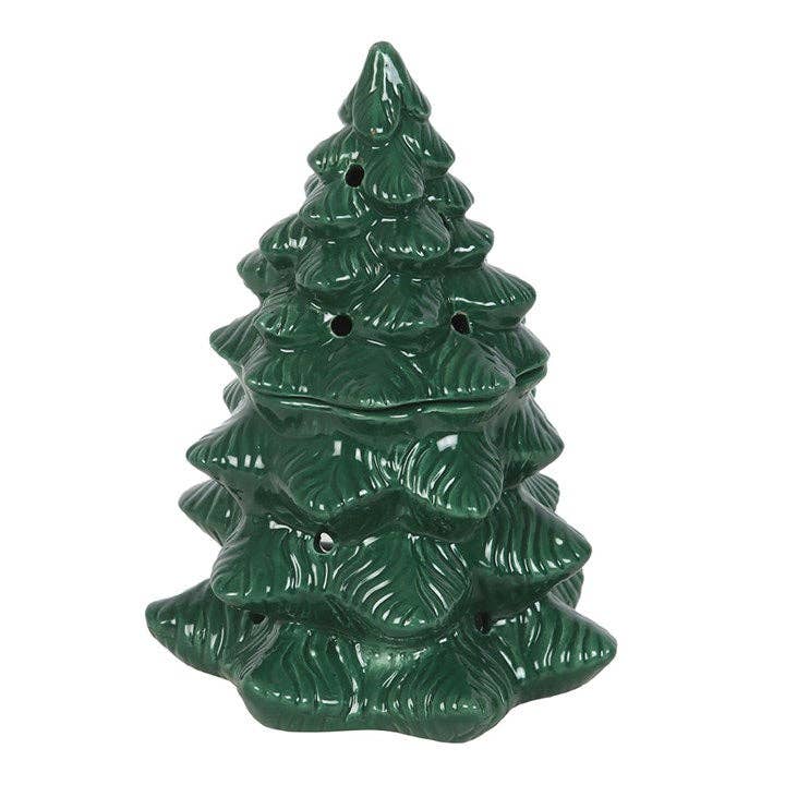 Green Winter Fir Tree Wax Burner