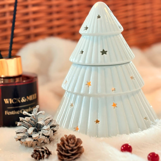 White Christmas Tree Burner